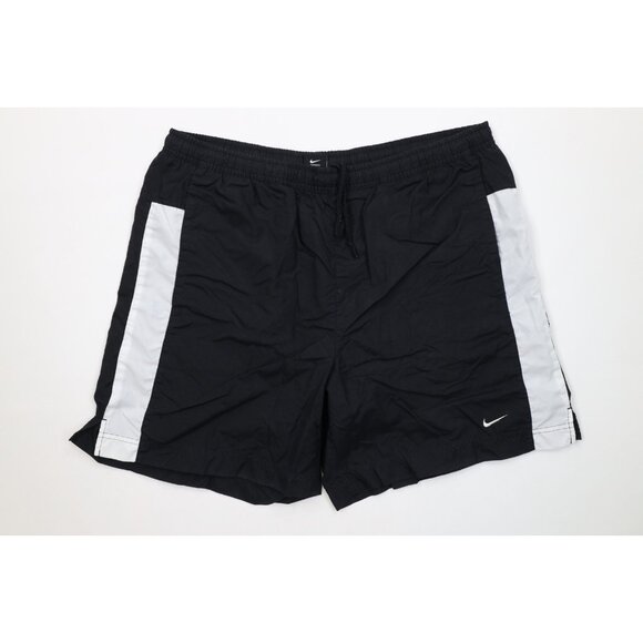 Vtg 90s Nike Men XL Travis Scott Mini Swoosh Lined Running Jogging Soccer Shorts - Picture 1 of 13